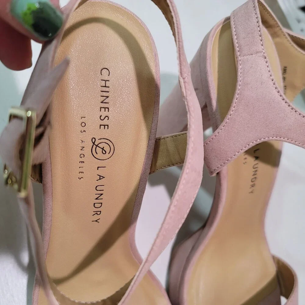 Chinese Laundry Alanah Ankle Strap Platform Sandals in Nude Women Sz 10 Chic - Picture 11 of 13